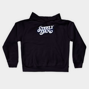 Steely Dan // Retro-Style Typography Design Kids Hoodie